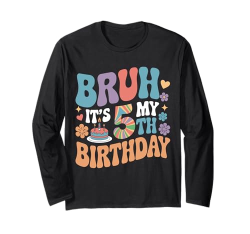 Bruh It's My 5th Birthday Lustiger Geburtstag für Mädchen und Jungen, 5 Jahre Langarmshirt Bruh It's My 5th Birthday Lustiger Geburtstag für Mädchen und Jungen, 5 Jahre Langarmshirt von Bruh It's My Birthday Funny Birthday Outfits