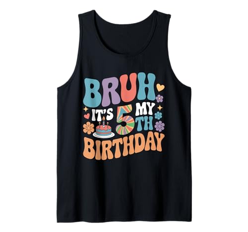 Bruh It's My 5th Birthday Lustiger Geburtstag für Mädchen und Jungen, 5 Jahre Tank Top Bruh It's My 5th Birthday Lustiger Geburtstag für Mädchen und Jungen, 5 Jahre Tank Top von Bruh It's My Birthday Funny Birthday Outfits