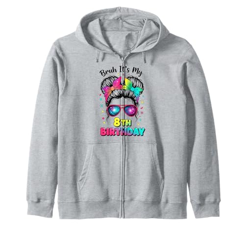 Bruh It's My 8th Birthday 8 Year Old Birthday Girl Kapuzenjacke Bruh It's My 8th Birthday 8 Year Old Birthday Girl Kapuzenjacke von Bruh Its My 8th Birthday Party Vibes Outfit
