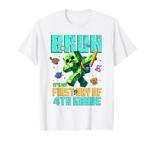 Bruh It's My First Day of 4th Grade Back to School Gamer Kids T-Shirt Bruh It's My First Day of 4th Grade Back to School Gamer Kids T-Shirt von Bruh Its My First Day Back To School