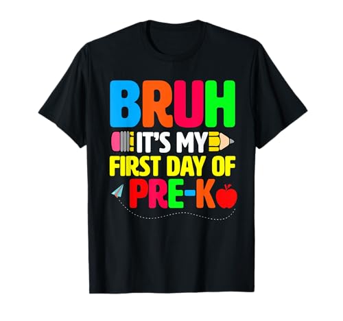Bruh, es ist Mein erster Tag von Pre K PreK Back to School Boys T-Shirt Bruh, es ist Mein erster Tag von Pre K PreK Back to School Boys T-Shirt von Bruh Its My First Day Of Pre K PreK Back To School