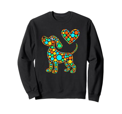 Cute Dot Day Dog Adopt Dogs Squad Rescue Mama Hundeliebhaber Sweatshirt von Bruh Start Kindergarten With Human Best Friend Art