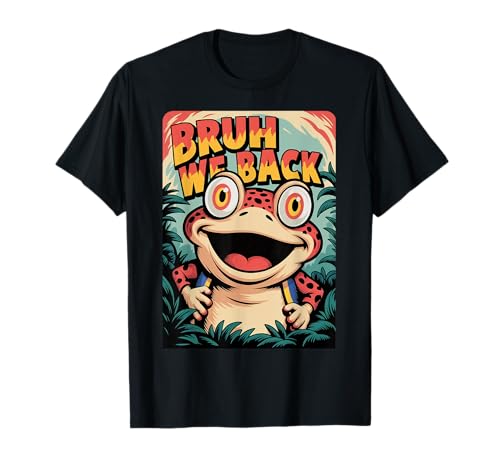 Bruh We Back School Frog Lover Student Boy Girl Kids T-Shirt von Bruh We Back School T-shirt