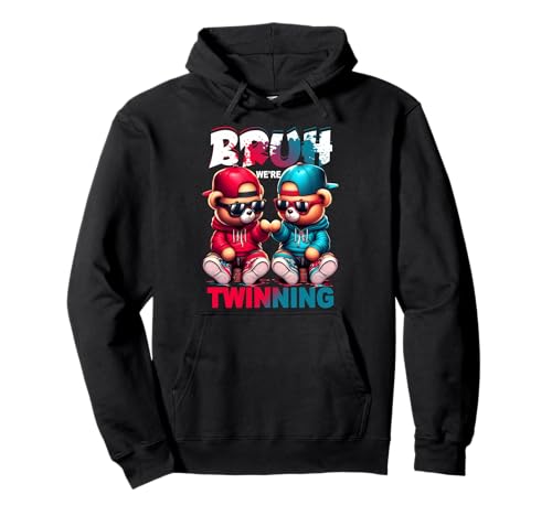 Bruh We're Twinning Jungen Twin Day Spirit Week Teddy Bear Kid Pullover Hoodie Bruh We're Twinning Jungen Twin Day Spirit Week Teddy Bear Kid Pullover Hoodie von Bruh We're Twinning Boys Twin Day Spirit Week