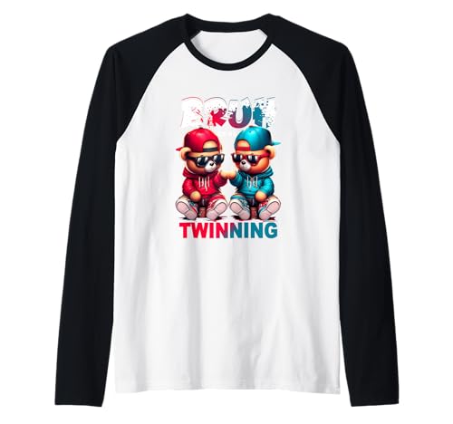 Bruh We're Twinning Jungen Twin Day Spirit Week Teddy Bear Kid Raglan Bruh We're Twinning Jungen Twin Day Spirit Week Teddy Bear Kid Raglan von Bruh We're Twinning Boys Twin Day Spirit Week