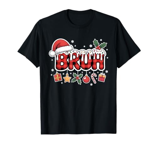 Bruh Ice Cream Drip Christmas Rotes Schottenmuster für Jungen, Kinder und Kleinkinder T-Shirt Bruh Ice Cream Drip Christmas Rotes Schottenmuster für Jungen, Kinder und Kleinkinder T-Shirt von Bruh Xmas Melting Ice Cream Dripping