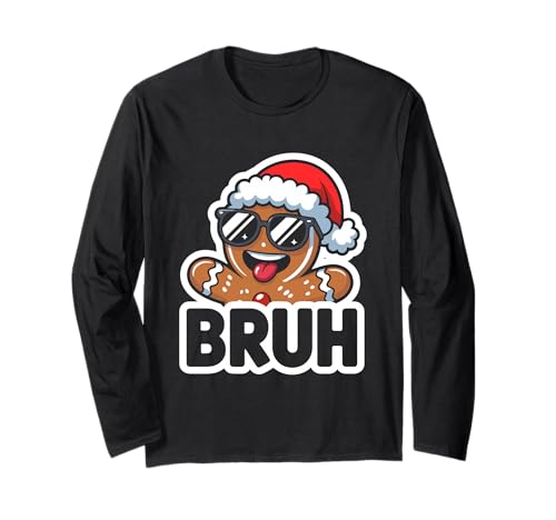 Bruh Funny Christmas Lebkuchenmann Teenager Jungen Kinder Langarmshirt Bruh Funny Christmas Lebkuchenmann Teenager Jungen Kinder Langarmshirt von Bruh Xmas Meme Gingerbread