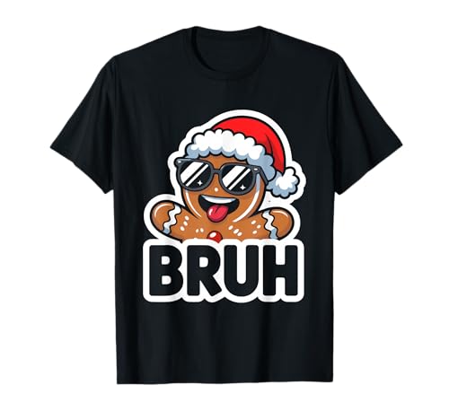 Bruh Funny Christmas Lebkuchenmann Teenager Jungen Kinder T-Shirt Bruh Funny Christmas Lebkuchenmann Teenager Jungen Kinder T-Shirt von Bruh Xmas Meme Gingerbread