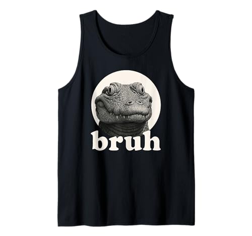 Lustiger Alligator Bruh Humor Meme Zoo Day Jungen Mädchen Tank Top von BruhAxis1