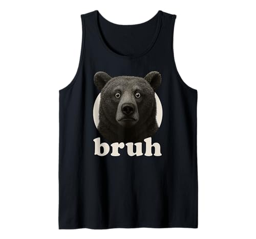 Lustiger Bär Bruh Humor Meme Zoo Day Jungen Mädchen Tank Top von BruhAxis1