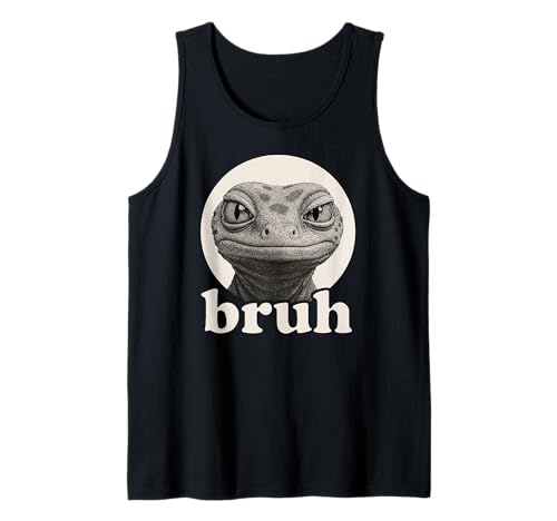 Lustiger Gecko Bruh Humor Meme Zoo Day Jungen Mädchen Tank Top von BruhAxis1