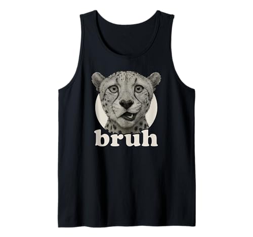 Lustiger Gepard Bruh Humor Meme Zoo Day Jungen Mädchen Tank Top von BruhAxis1