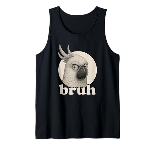 Lustiger Kakadu Vogel Bruh Humor Meme Zoo Day Jungen Mädchen Tank Top von BruhAxis1