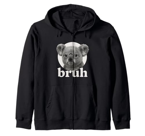 Lustiger Koala Bruh Humor Meme Zoo Day Jungen Mädchen Kapuzenjacke von BruhAxis1