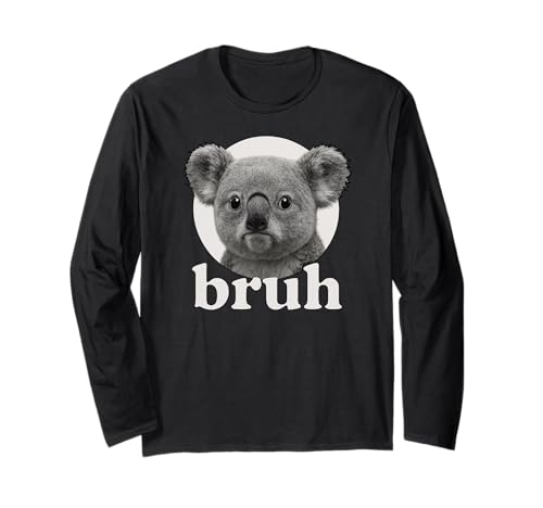 Lustiger Koala Bruh Humor Meme Zoo Day Jungen Mädchen Langarmshirt von BruhAxis1
