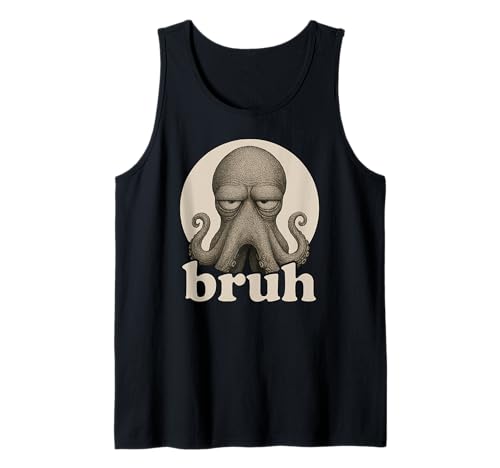 Lustiger Oktopus Bruh Humor Meme Zoo Day Jungen Mädchen Tank Top von BruhAxis1