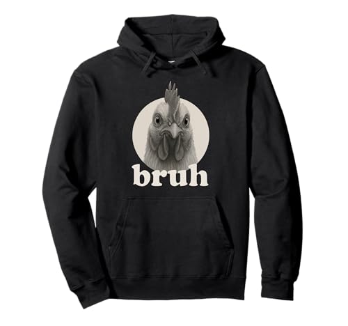 Lustiges Huhn Bruh Humor Meme Zoo Day Jungen Mädchen Pullover Hoodie von BruhAxis1