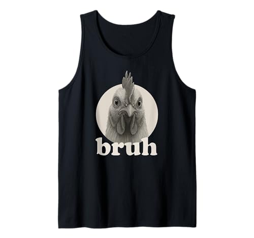 Lustiges Huhn Bruh Humor Meme Zoo Day Jungen Mädchen Tank Top von BruhAxis1
