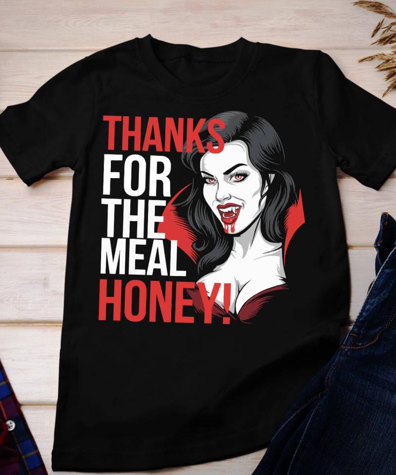 Danke Für Die Mahlzeit Honig Shirt, Vampir Halloween Vampir, Alternative Nu Goth Kleidung Stil Shirts Frauen von BruhCatShirts