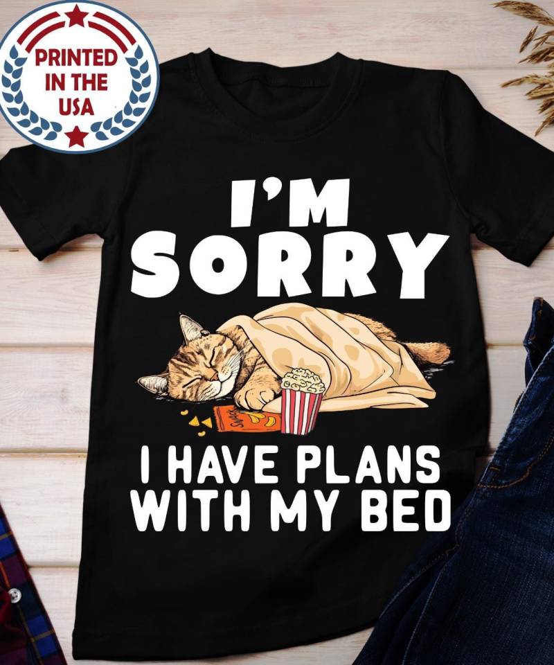 Faule Katze Plant T-Shirt Lustiges Unisex-Grafik-T-Shirt von BruhCatShirts