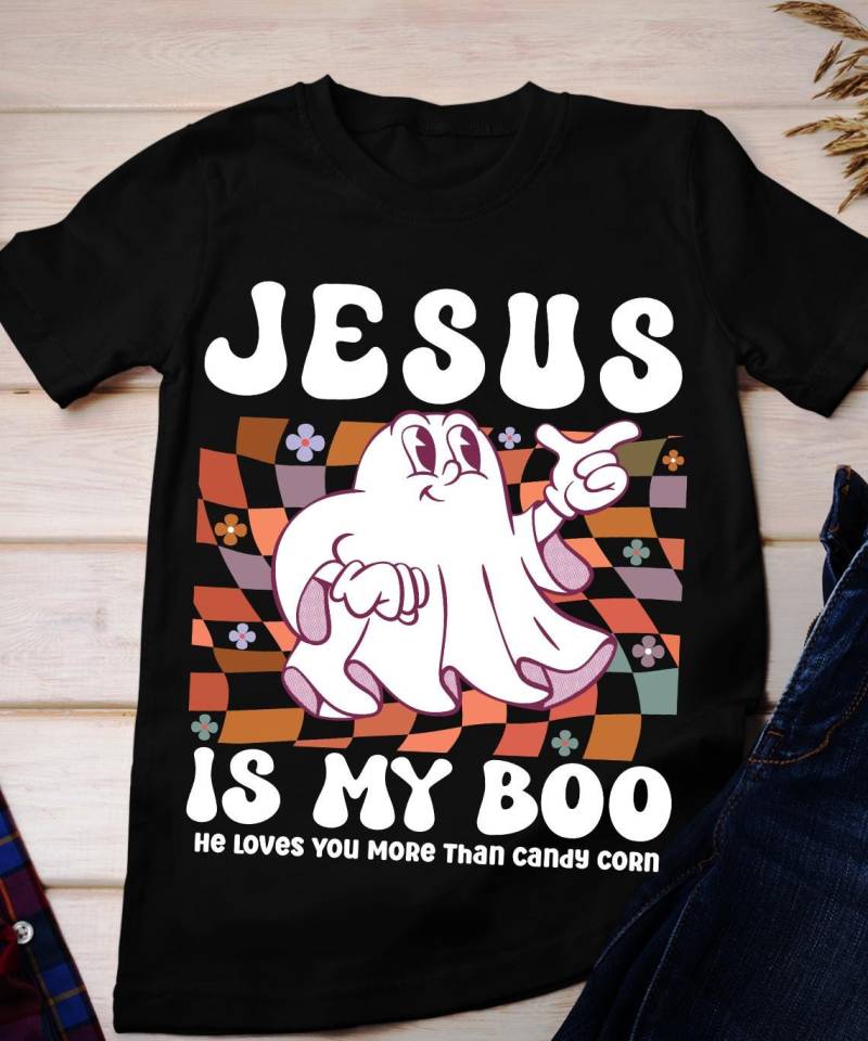 Jesus Ist Mein Boo-Hemd, Retro Christliche Hemden, Christliches Halloween-Hemd, Lustig, Hemd, Glaubenshemd von BruhCatShirts
