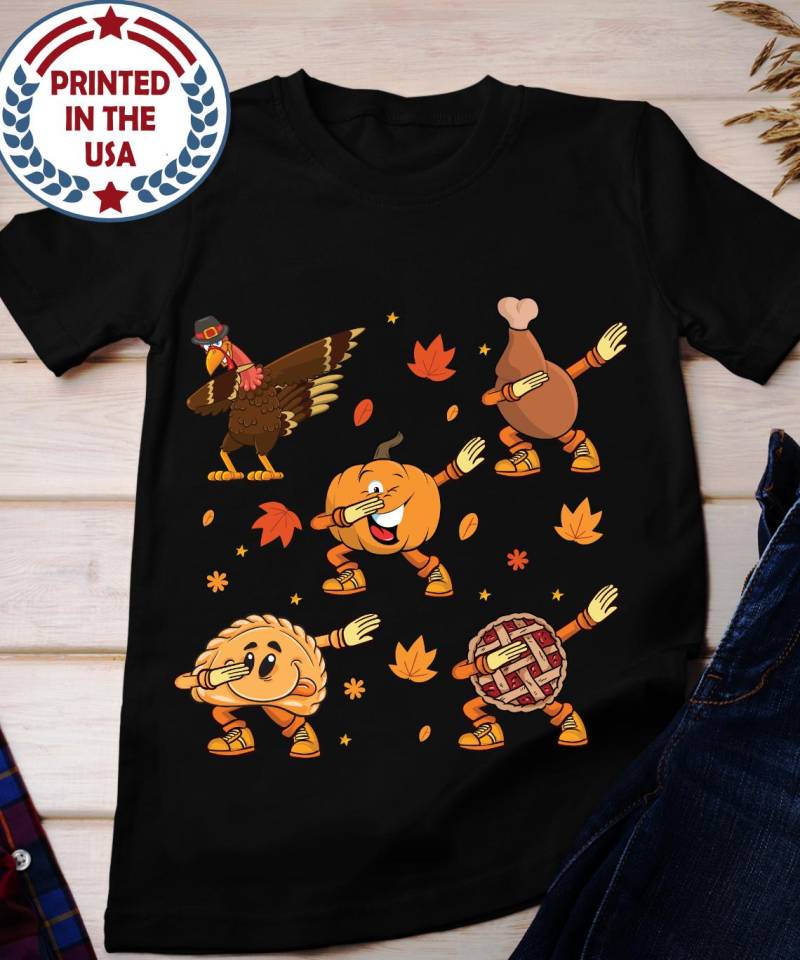 Tupfen Türkei Team Shirt, Kader Thanksgiving Happy Thanksgiving, Verschlingen Tag, Bein Friendsgiving von BruhCatShirts