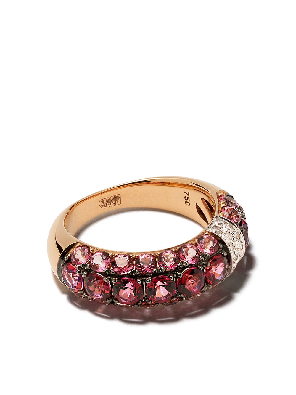 Brumani 18kt Goldring mit Diamanten - Rose gold and pink von Brumani