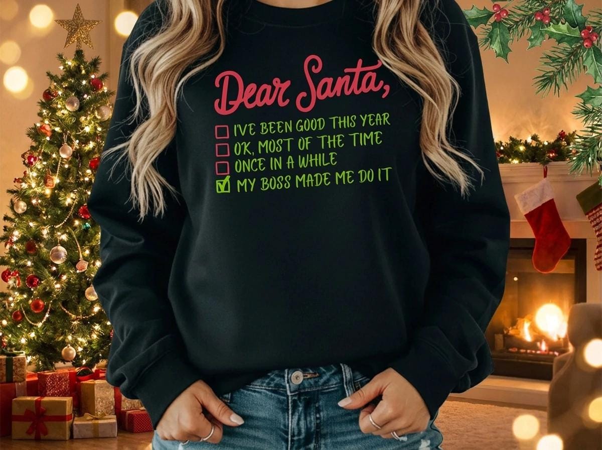 Lustiger Weihnachts-Sweater - „Mein Chef War's" Witziger Pulli Für Büro & Feiertage von Brummkatze