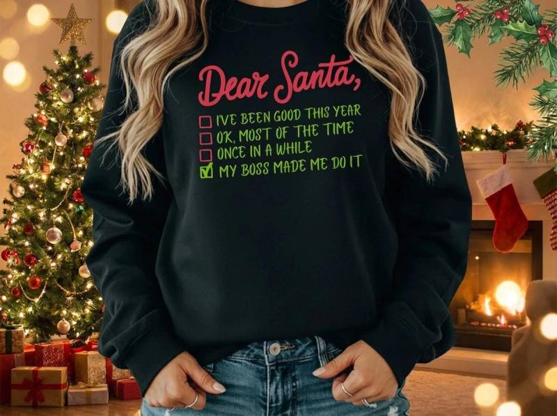 Lustiger Weihnachts-Sweater - „Mein Chef War's" Witziger Pulli Für Büro & Feiertage von Brummkatze