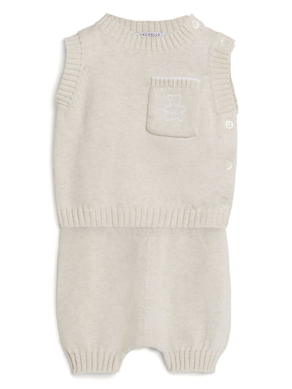 Brunello Cucinelli Kids Bernie Pullunder - Nude von Brunello Cucinelli Kids