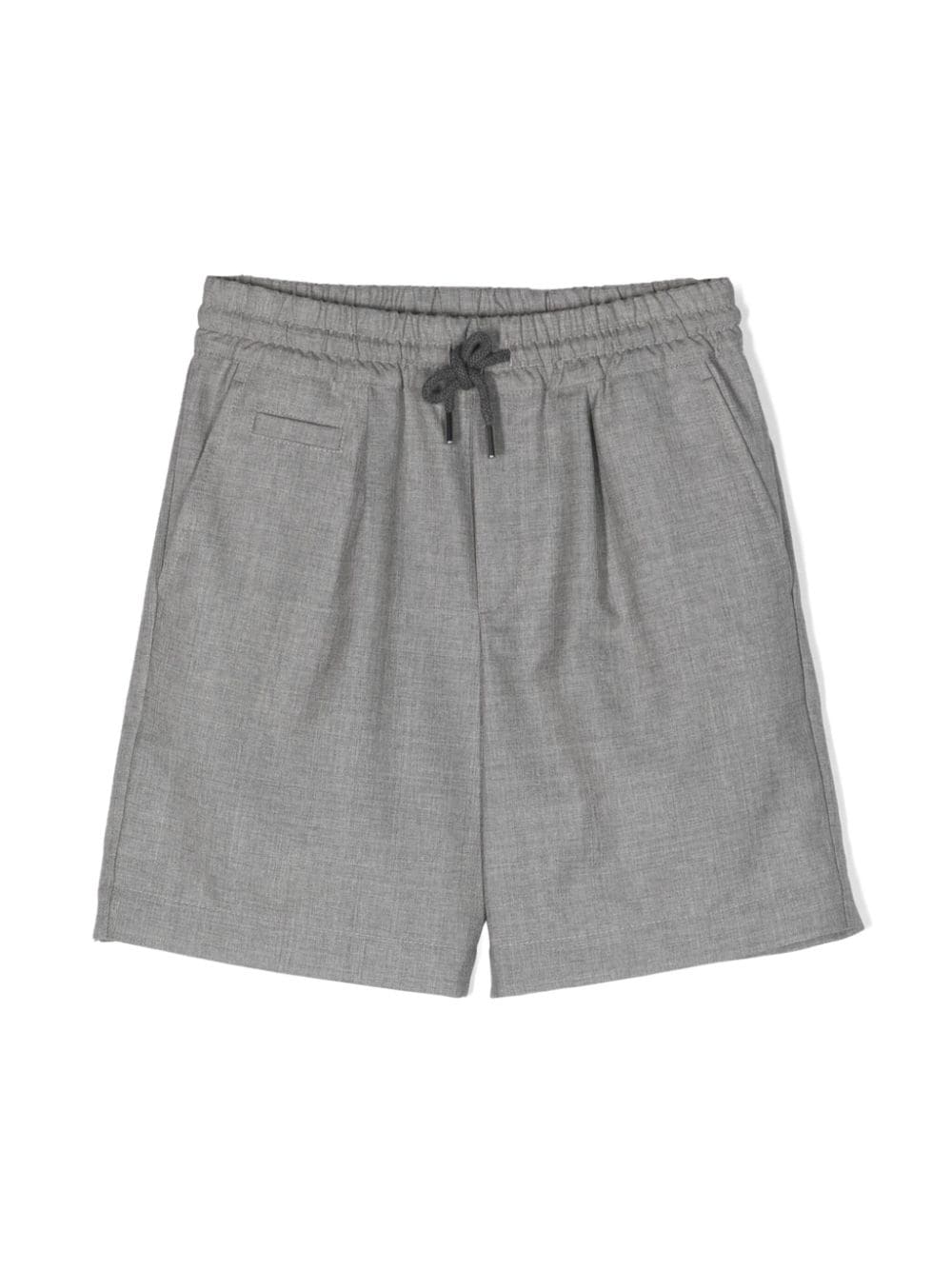 Brunello Cucinelli Kids Klassische Shorts mit Kordelzug - Grau von Brunello Cucinelli Kids