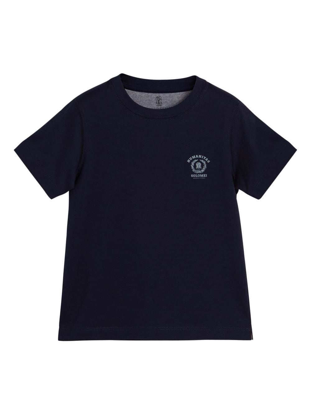 Brunello Cucinelli Kids Solomei T-Shirt mit Logo-Print - Blau von Brunello Cucinelli Kids