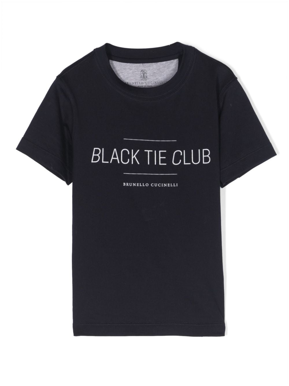 Brunello Cucinelli Kids T-Shirt mit Logo-Print - Blau von Brunello Cucinelli Kids