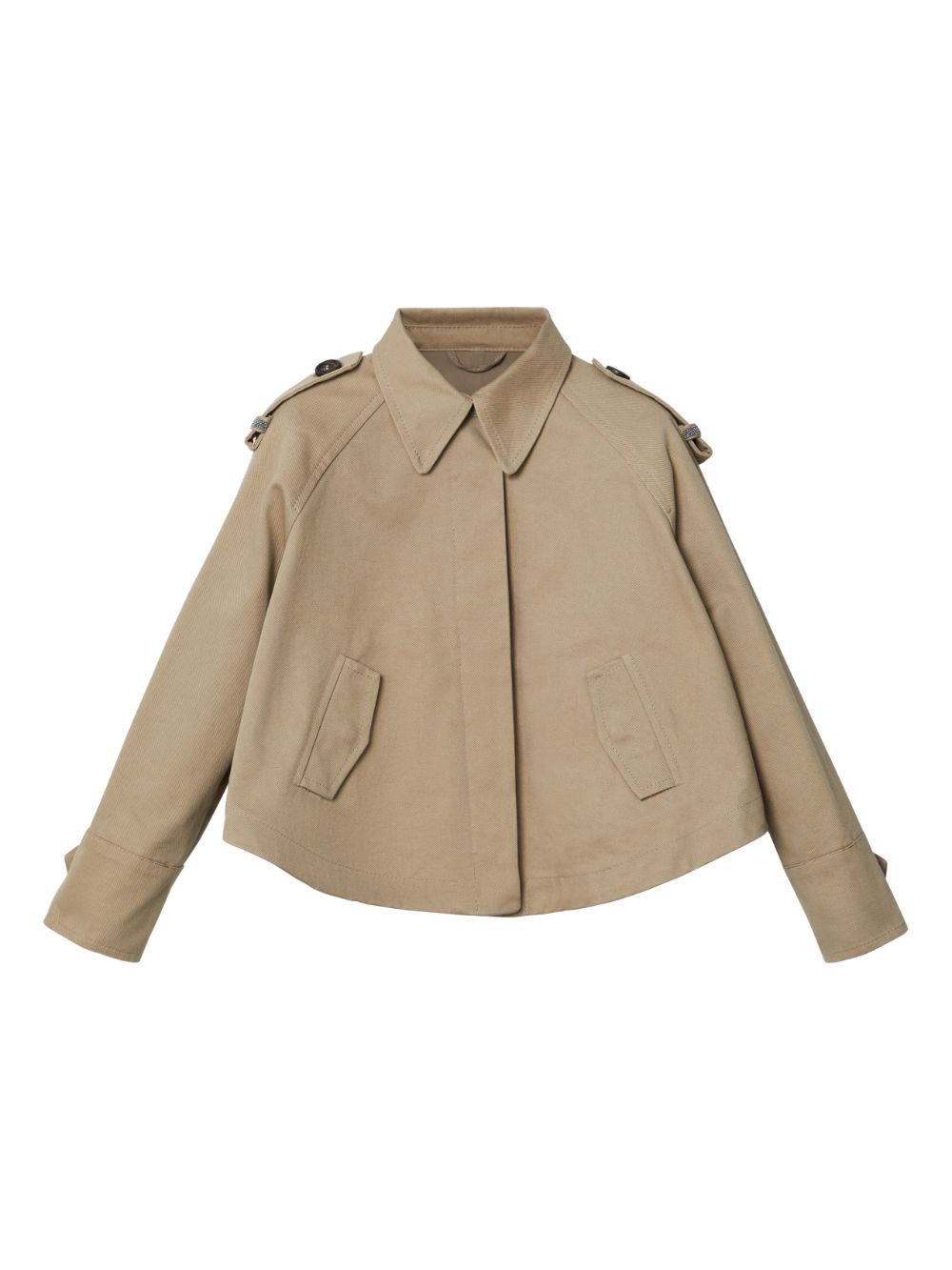 Brunello Cucinelli Kids Jacke im Military-Look - Nude von Brunello Cucinelli Kids