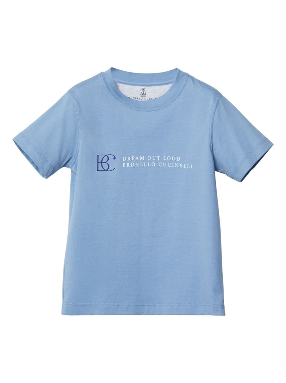 Brunello Cucinelli Kids T-Shirt mit Logo-Print - Blau von Brunello Cucinelli Kids