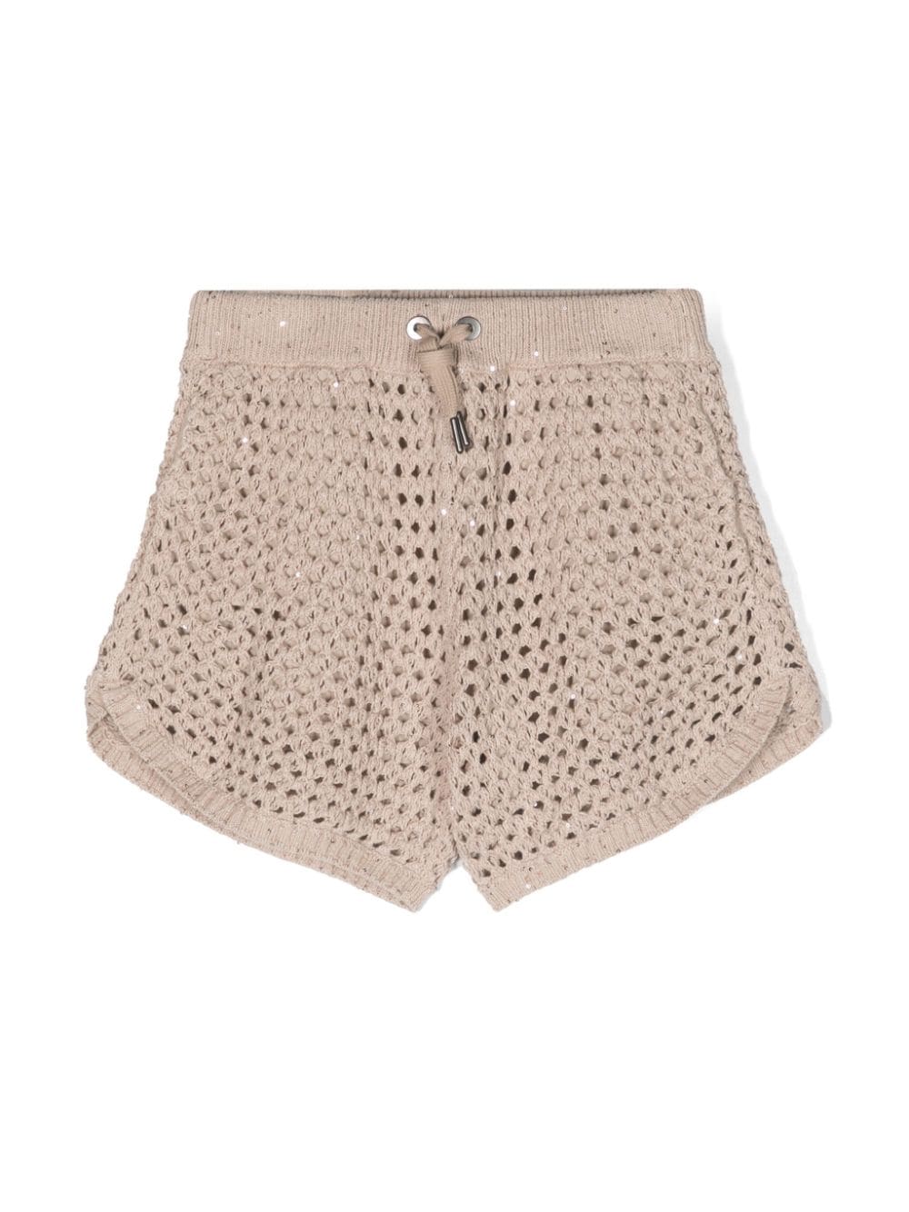 Brunello Cucinelli Kids Shorts mit Pailletten - Nude von Brunello Cucinelli Kids