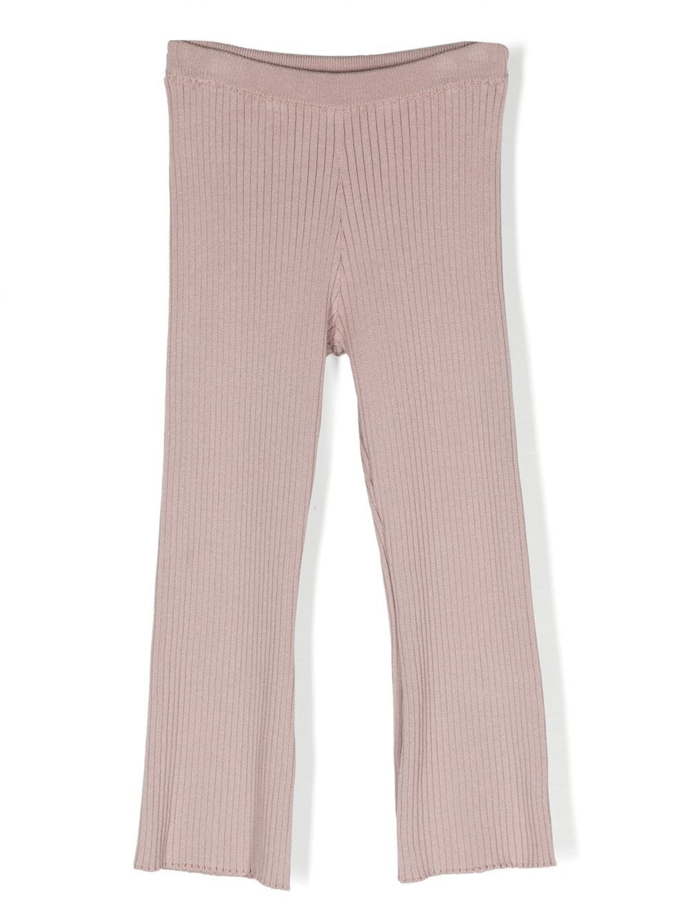 Brunello Cucinelli Kids Gestrickte Hose mit geradem Bein - Rosa von Brunello Cucinelli Kids