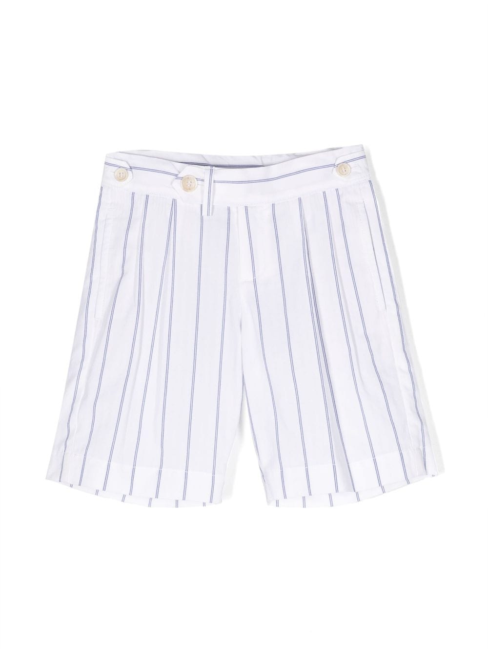 Brunello Cucinelli Kids Gestreifte Shorts - Weiß von Brunello Cucinelli Kids