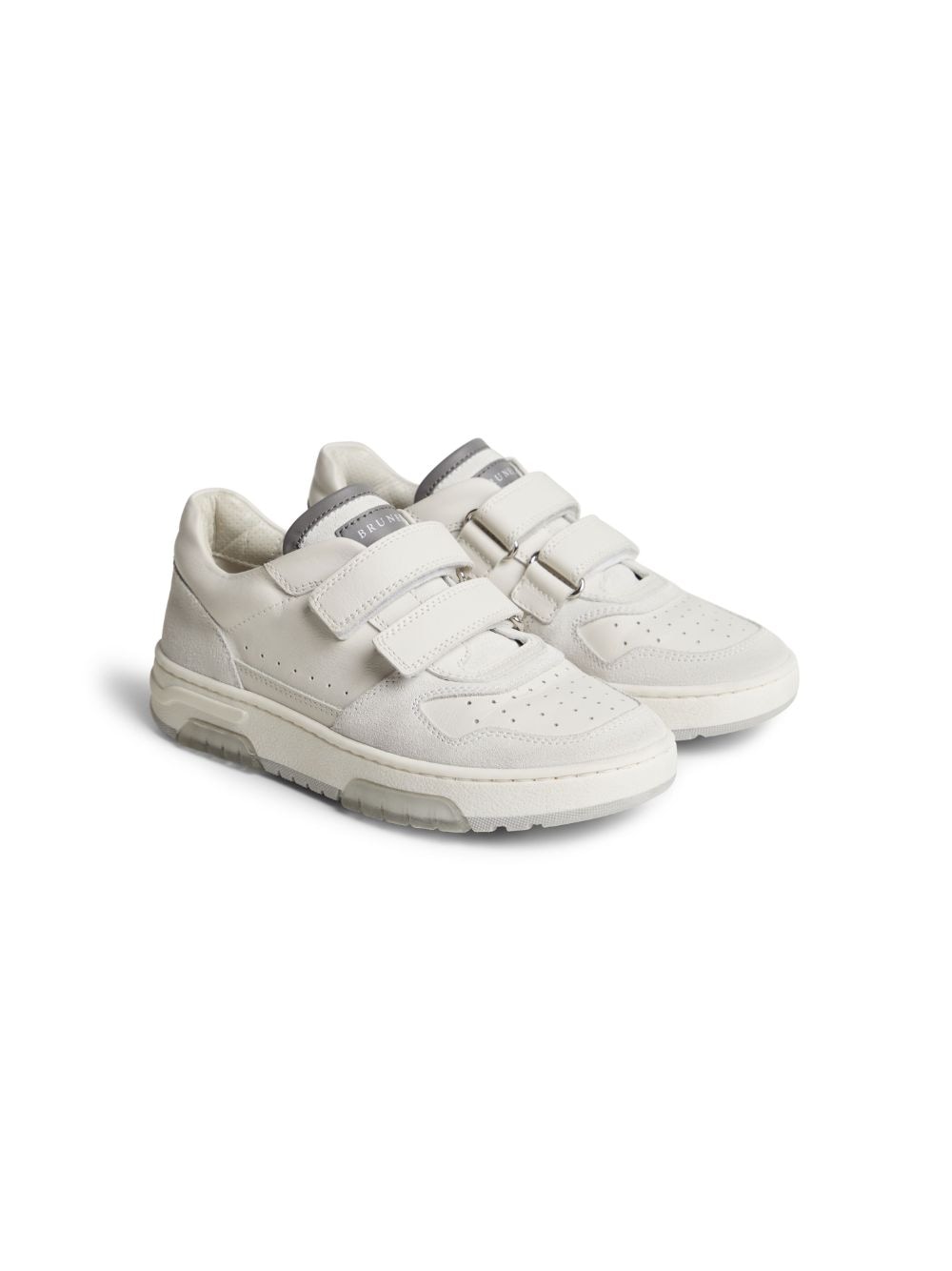 Brunello Cucinelli Kids Sneakers mit Klettverschluss - Weiß von Brunello Cucinelli Kids