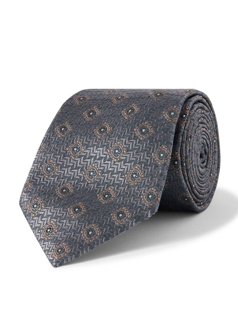 Brunello Cucinelli - 8cm Silk-Jacquard Tie - Men - Gray von Brunello Cucinelli