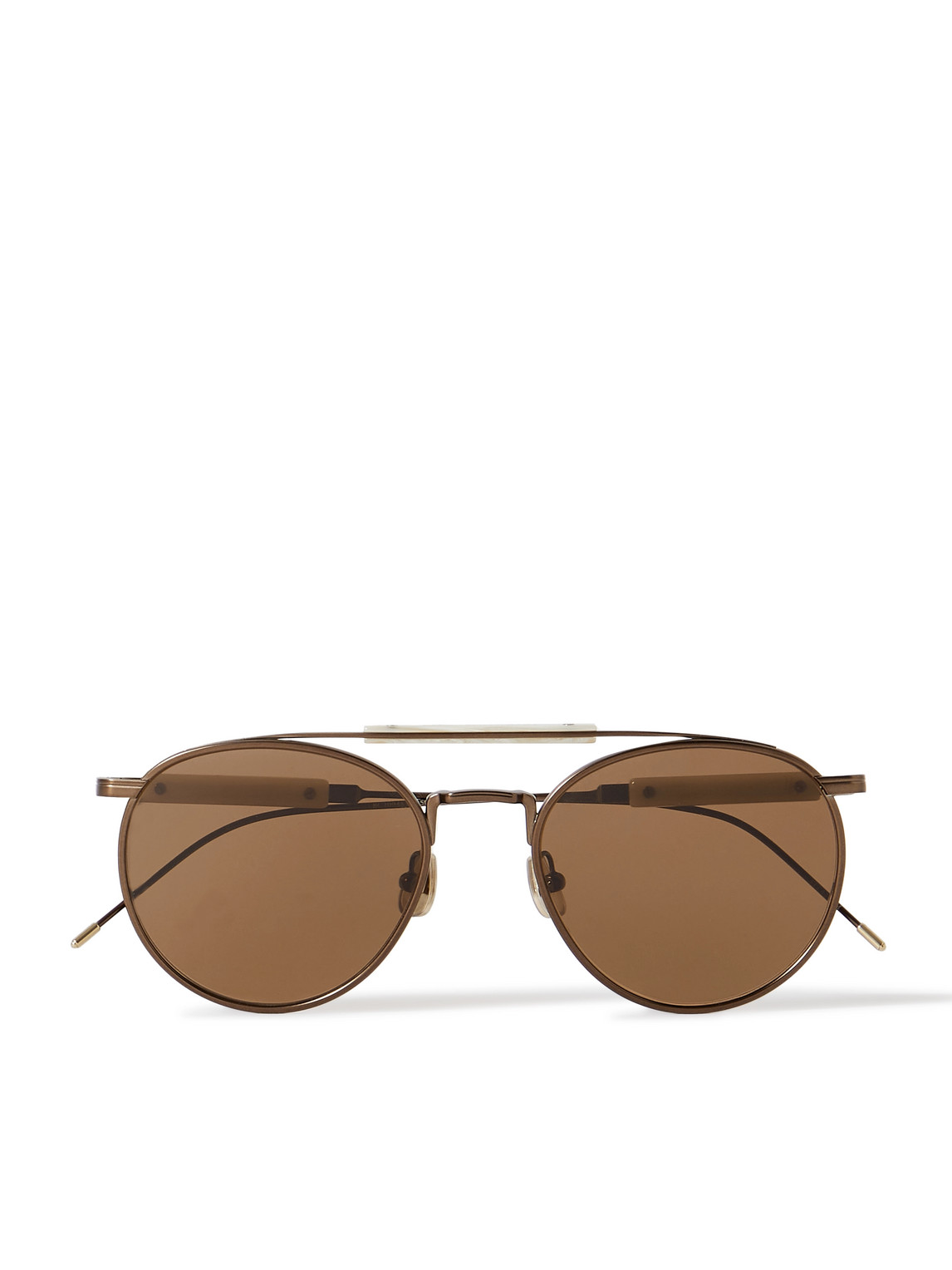 Brunello Cucinelli - Aviator-Style Gold-Tone Sunglasses - Men - Brown Brunello Cucinelli - Aviator-Style Gold-Tone Sunglasses - Men - Brown von Brunello Cucinelli