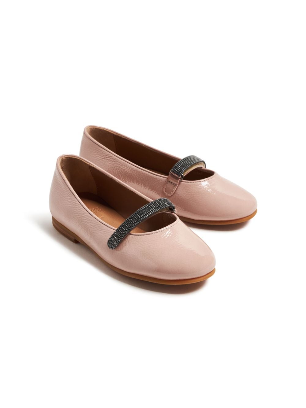 Brunello Cucinelli Kids Ballerinas mit Monili-Detail - Rosa von Brunello Cucinelli Kids