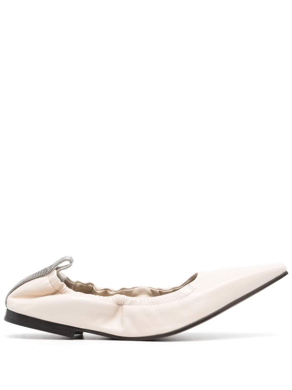 Brunello Cucinelli Ballerinas mit spitzer Kappe - Nude von Brunello Cucinelli