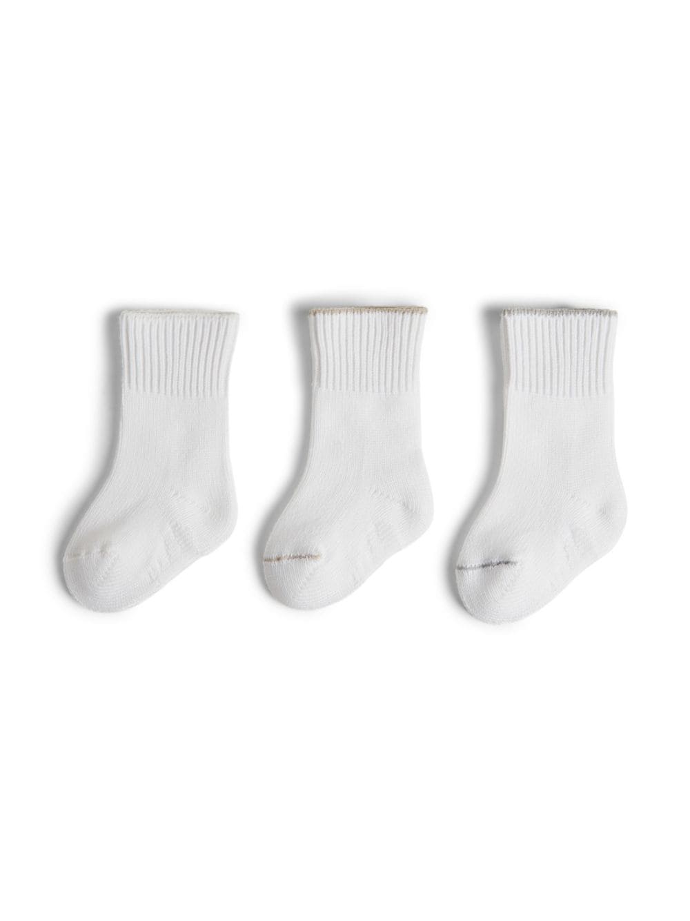 Brunello Cucinelli Kids 3er-Pack Bernie Socken - Weiß von Brunello Cucinelli Kids