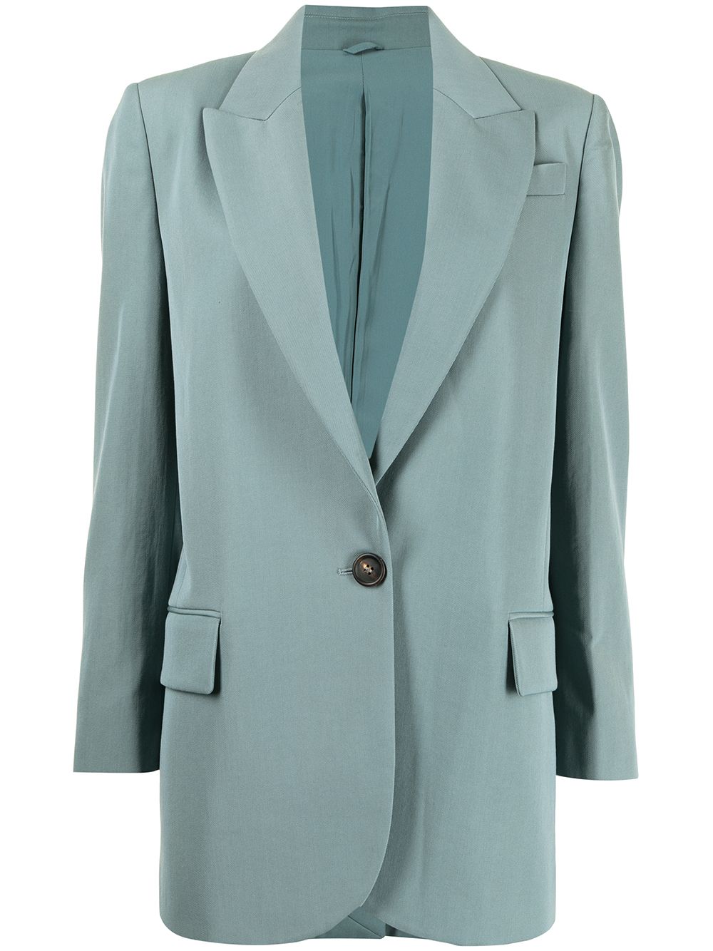 Brunello Cucinelli Blazer mit kastigem Schnitt - Blau von Brunello Cucinelli