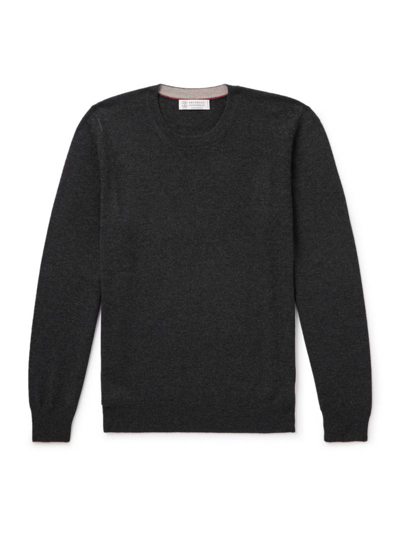 Brunello Cucinelli - Cashmere Sweater - Men - Gray - IT 56 von Brunello Cucinelli