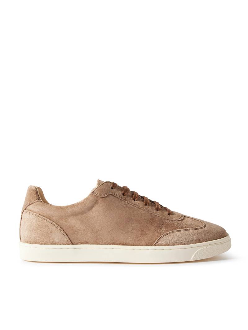 Brunello Cucinelli - Coda di Rondine Suede Sneakers - Men - Brown - EU 44 von Brunello Cucinelli