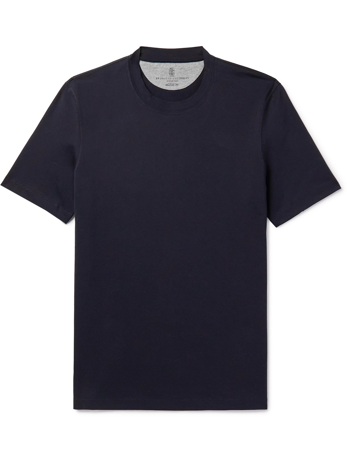 Brunello Cucinelli - Cotton-Jersey T-Shirt - Men - Blue - IT 46 von Brunello Cucinelli
