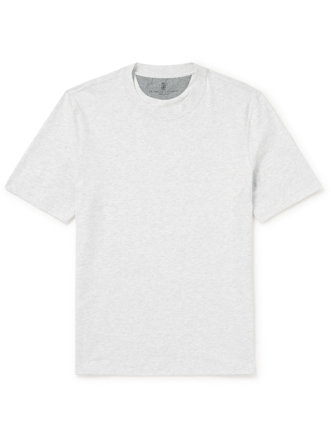 Brunello Cucinelli - Cotton-Jersey T-Shirt - Men - Gray - S von Brunello Cucinelli