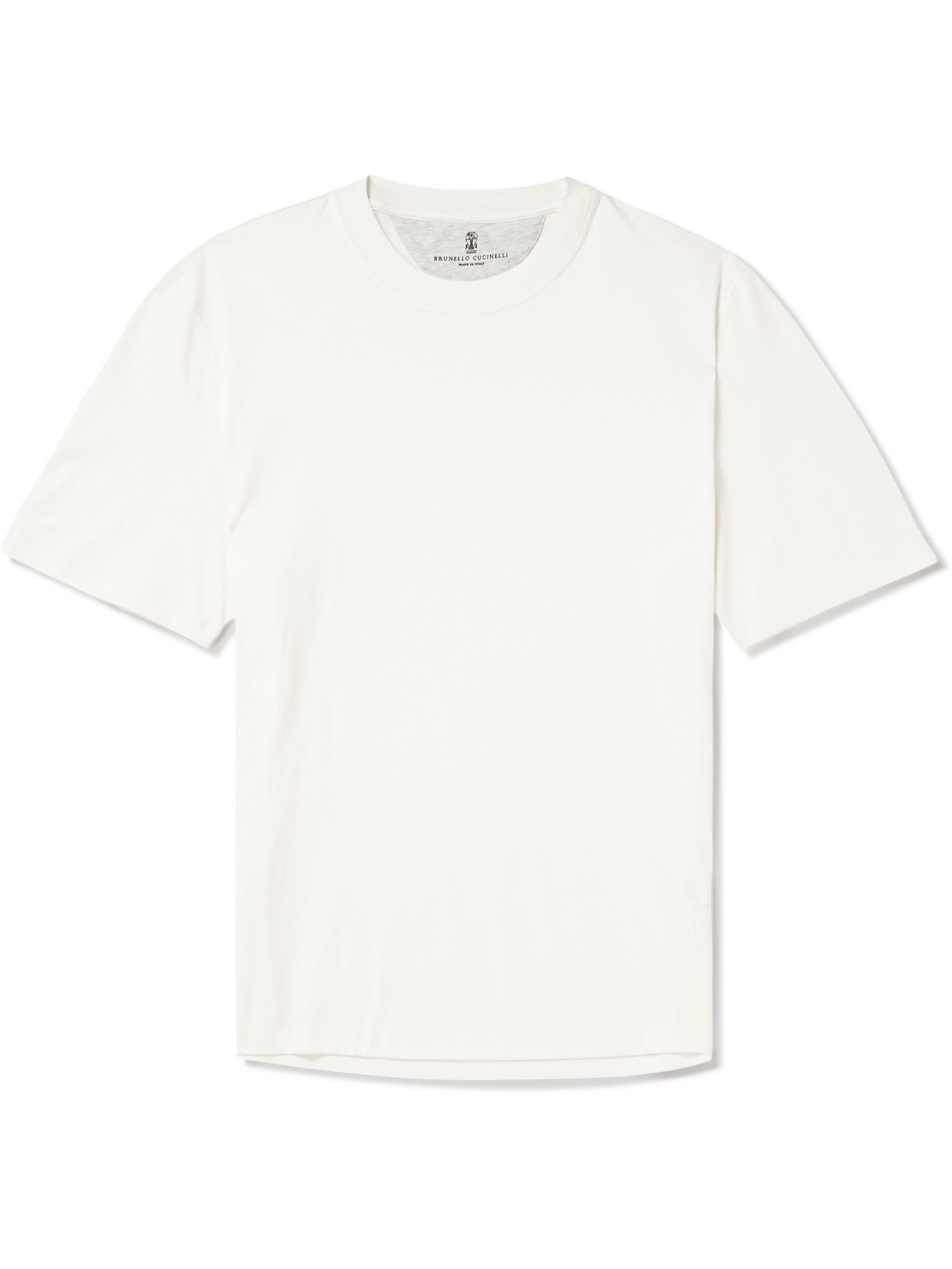 Brunello Cucinelli - Cotton-Jersey T-Shirt - Men - White - L von Brunello Cucinelli